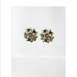 Coro signed vintage clip back earrings m